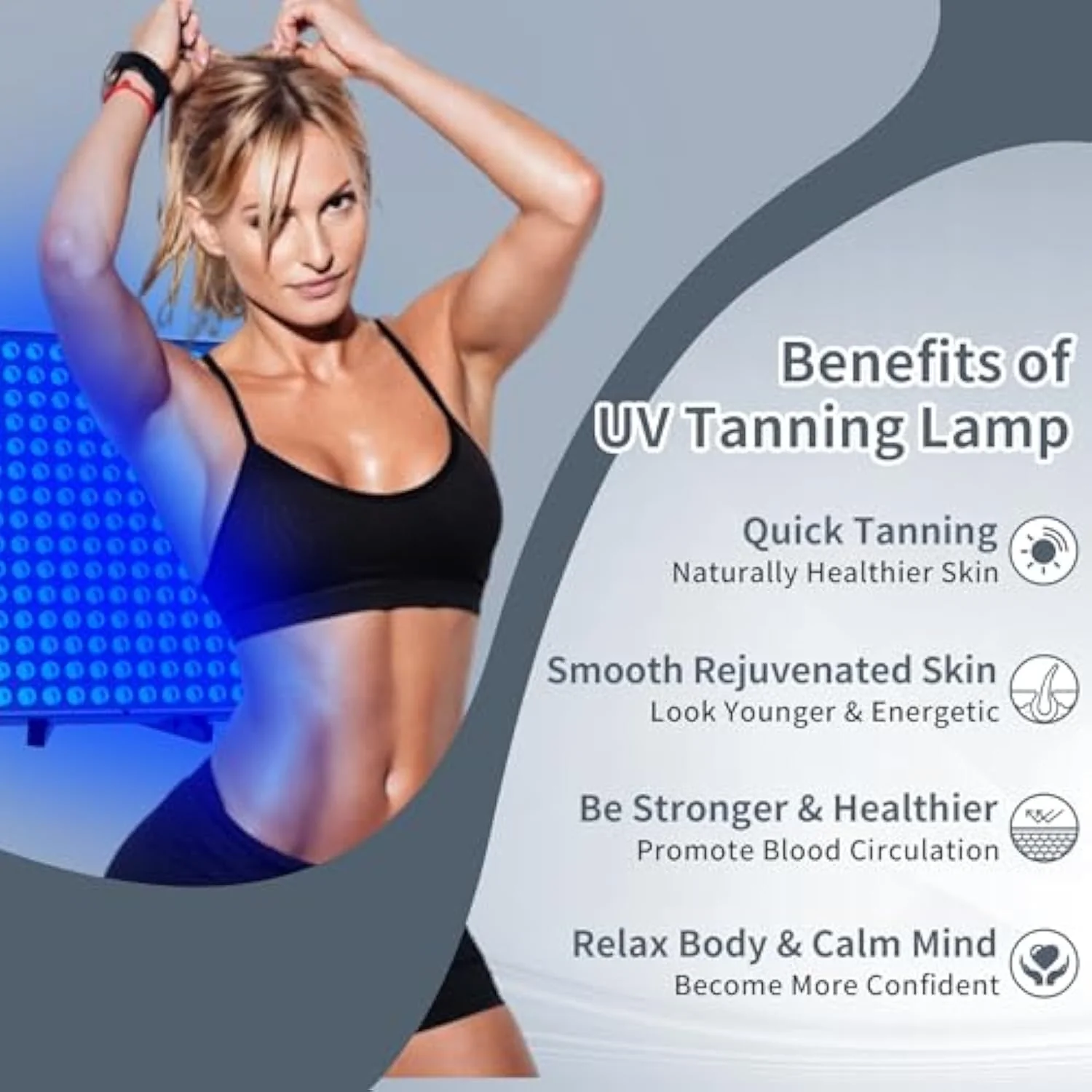 UV Beauty Tanning Light Sun Solarium Lamp - Image 3