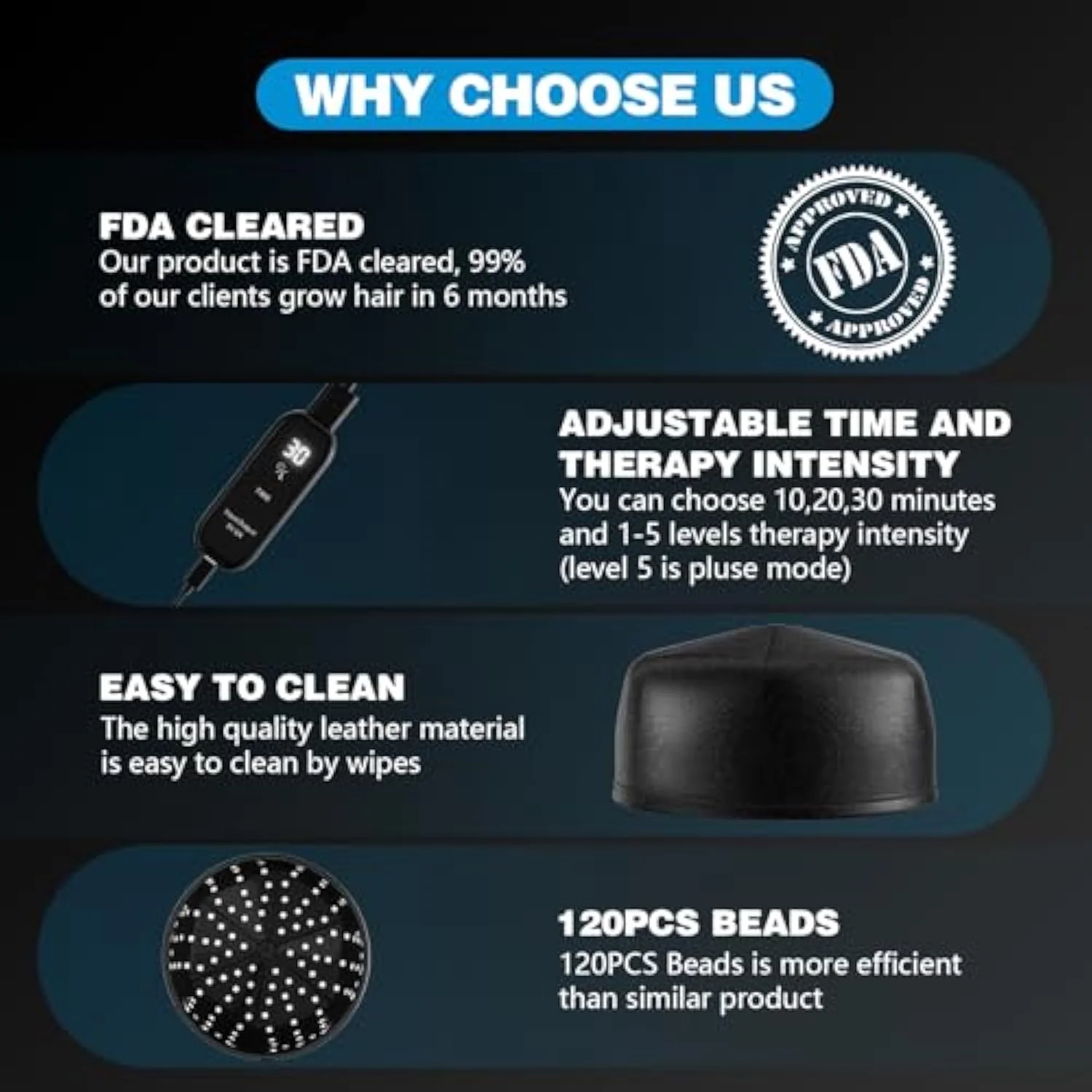 KTS® Laser Hair Regrowth Cap 1.0 Pro - Image 5