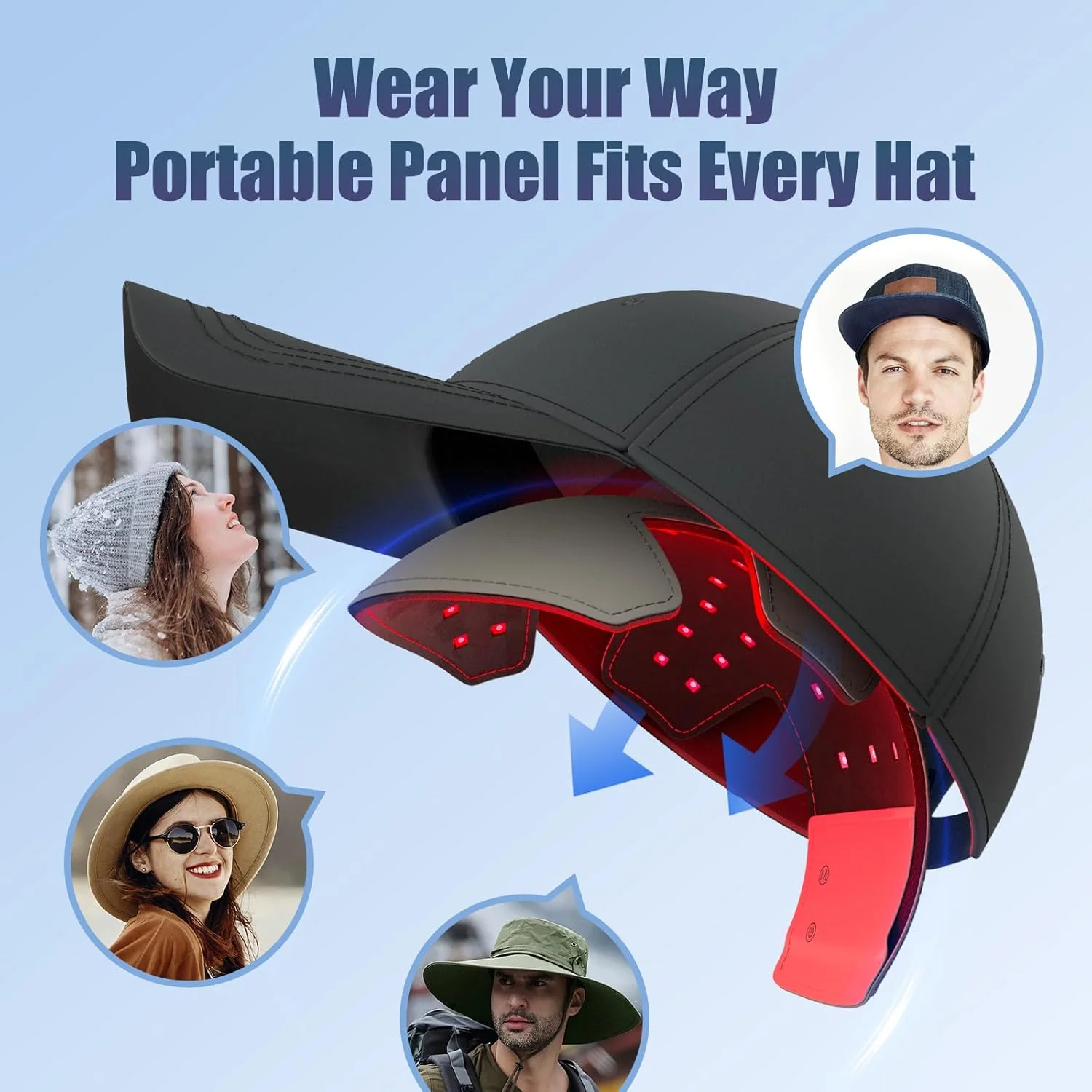 Rechargeable Laser Helmet with Removable Panel - Image 6