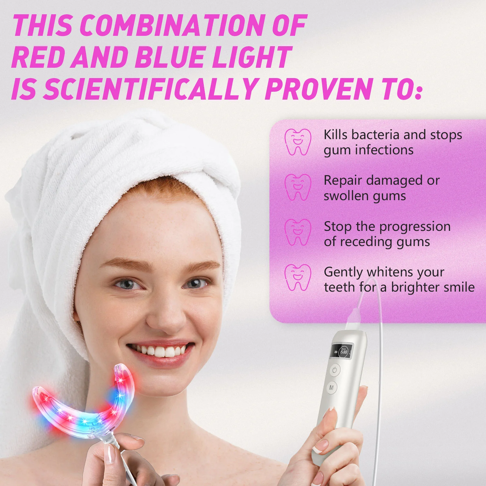 Red & Blue Light Therapy For Gums - Image 3